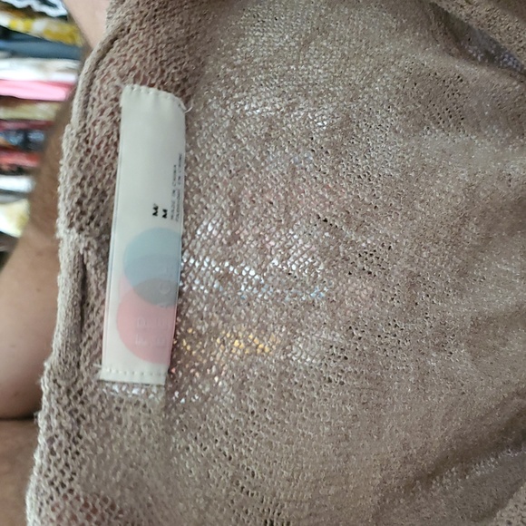 FREE PEOPLE Beach TAN Knit Size Med - Picture 5 of 5